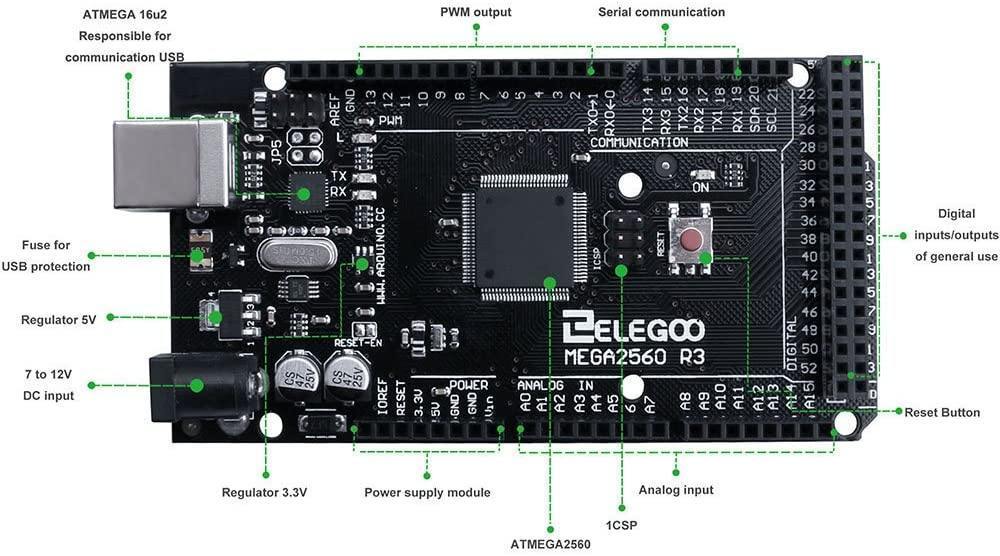elegoo-mega-2560-r3-carte-de-contr-le-avec-c-ble-usb image 3