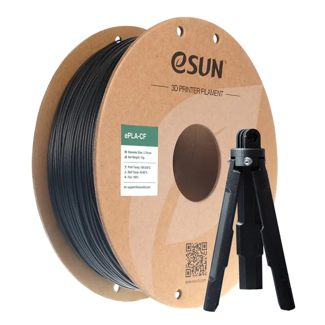 esun-epla-cf-filament-pla-fibre-de-carbone-1-75-mm-1-kg-noir image 1