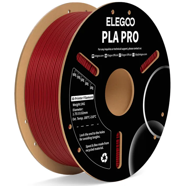 elegoo-pla-pro-1-kg-1-75-mm-noir-filament-rigide-de-pr-cision-0-02-mm image 1