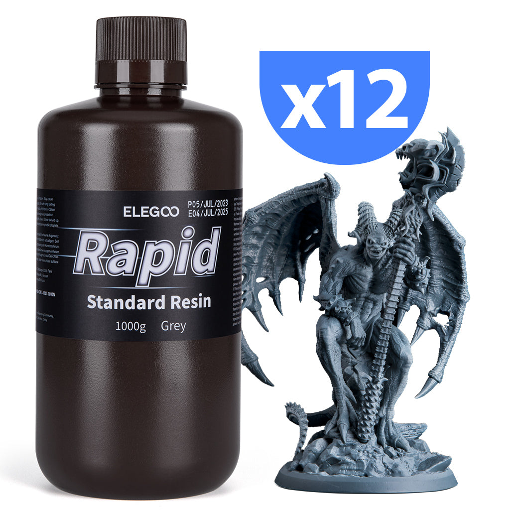 elegoo-rapid-standard-resin-grise-12-kg-r-sine-uv-405-nm image 2
