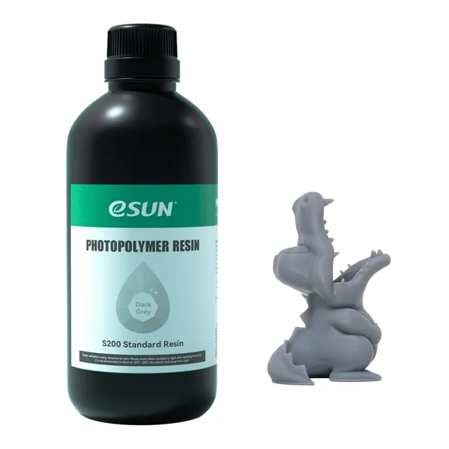 esun-s200-r-sine-standard-405nm-pour-imprimante-3d-lcd-500g-gris image 1