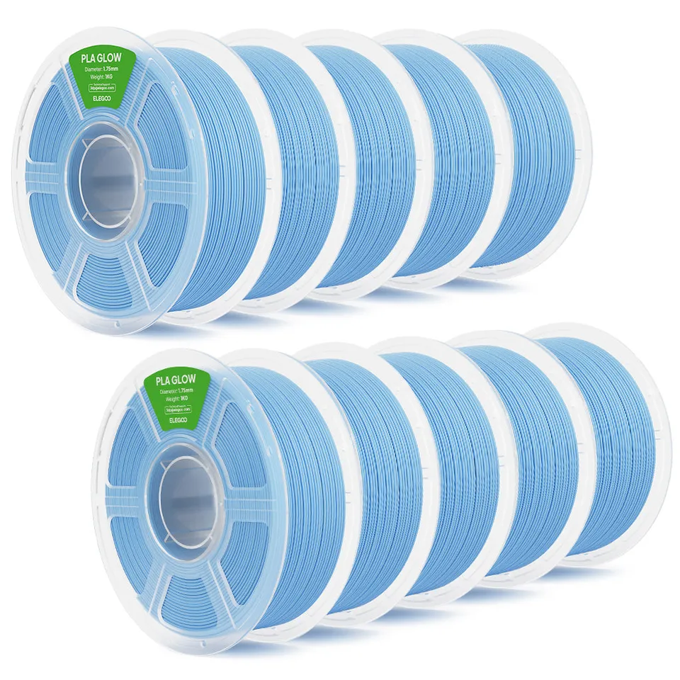 elegoo-pla-glow-10-kg-filament-phosphorescent image 1