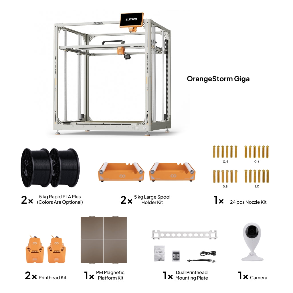 elegoo-orangestorm-giga-pack-tout-en-un-imprimante-3d-fdm-g-ant-800x800x1000-mm image 2