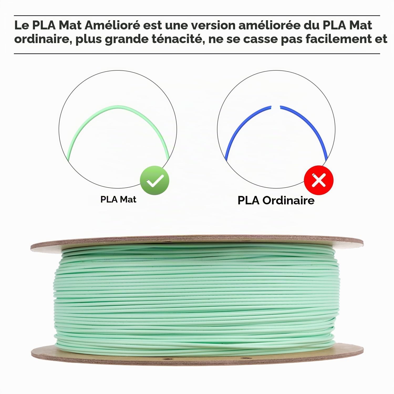 esun-pla-mat-filament-1-75-mm-1-kg-vert-menthe-mat image 5