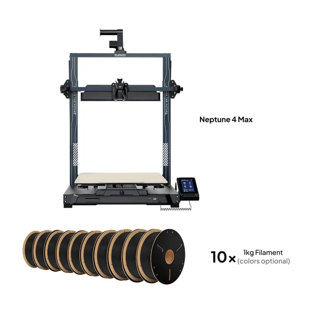 elegoo-neptune-4-max-filament-10-kg-imprimante-3d-fdm-grand-format-en-pack image 1