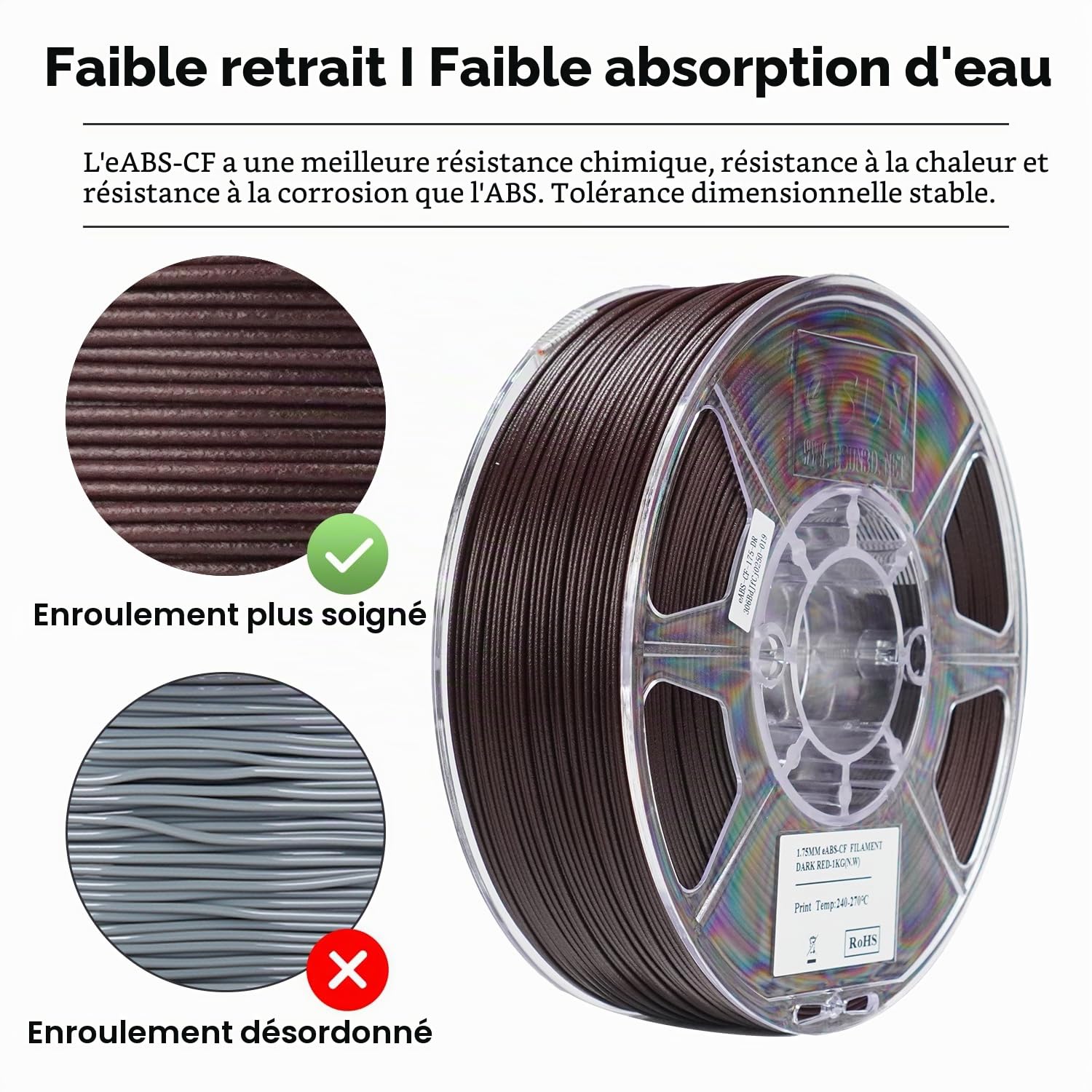 esun-eabs-cf-1-75-mm-1-kg-filament-abs-charg-fibre-de-carbone-rouge-fonc image 3