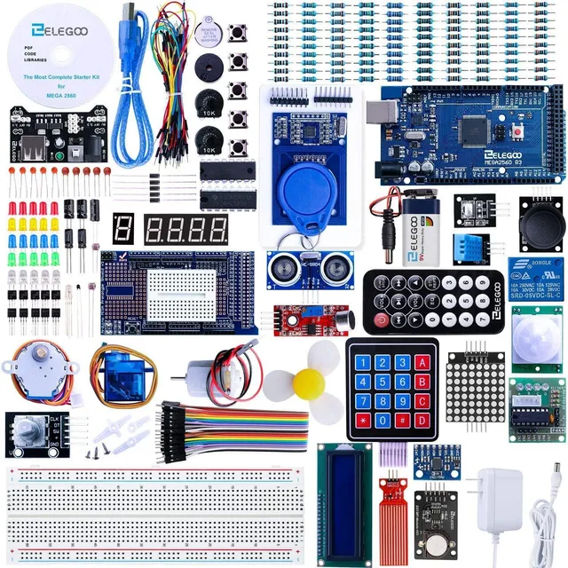 elegoo-mega-2560-kit-de-d-marrage-complet-plus-de-200-composants-arduino image 1