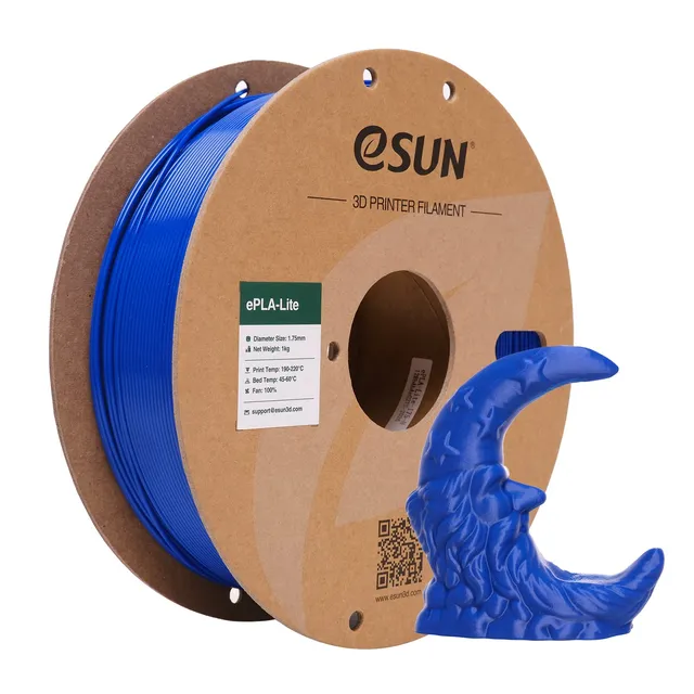 esun-filament-pla-lite-1-75-mm-1-kg-bleu-pour-imprimante-3d-fdm image 1