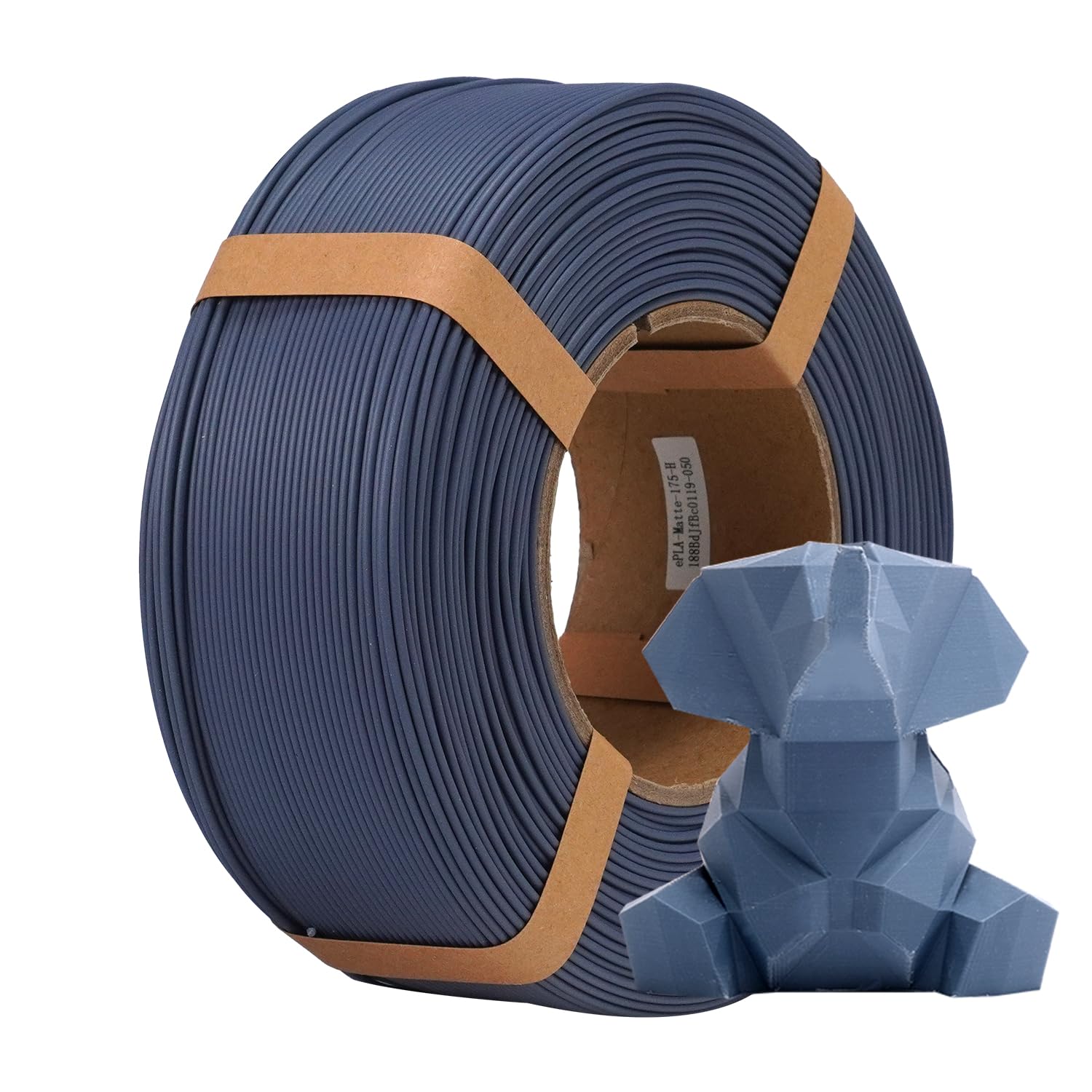esun-pla-matte-refill-filament-1-75mm-1kg-gris-fonc-recharge-sans-bobine image 1