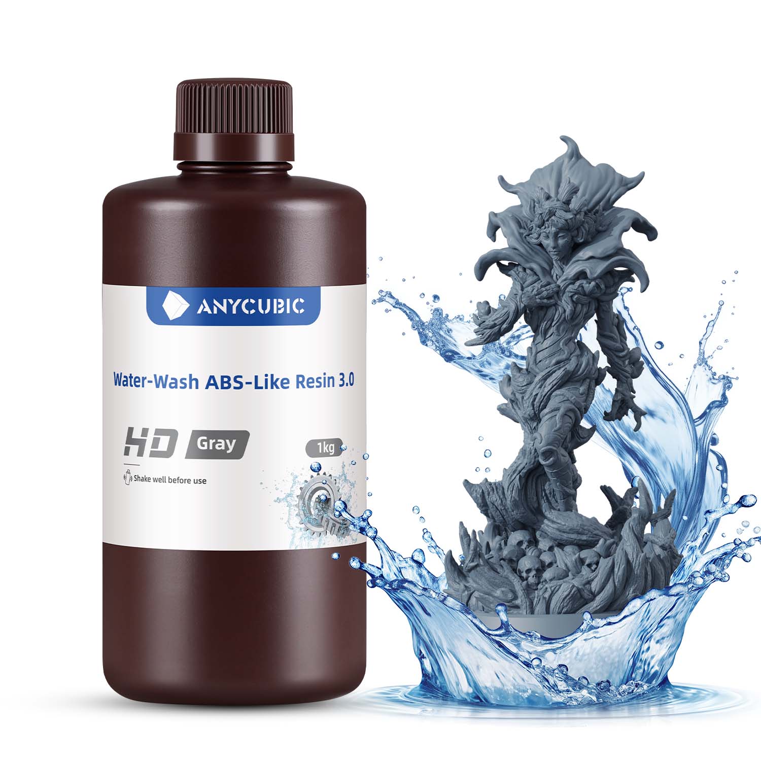 anycubic-water-wash-abs-like-resin-3-0-lot-10-100kg-noir-gris-transparent image 7