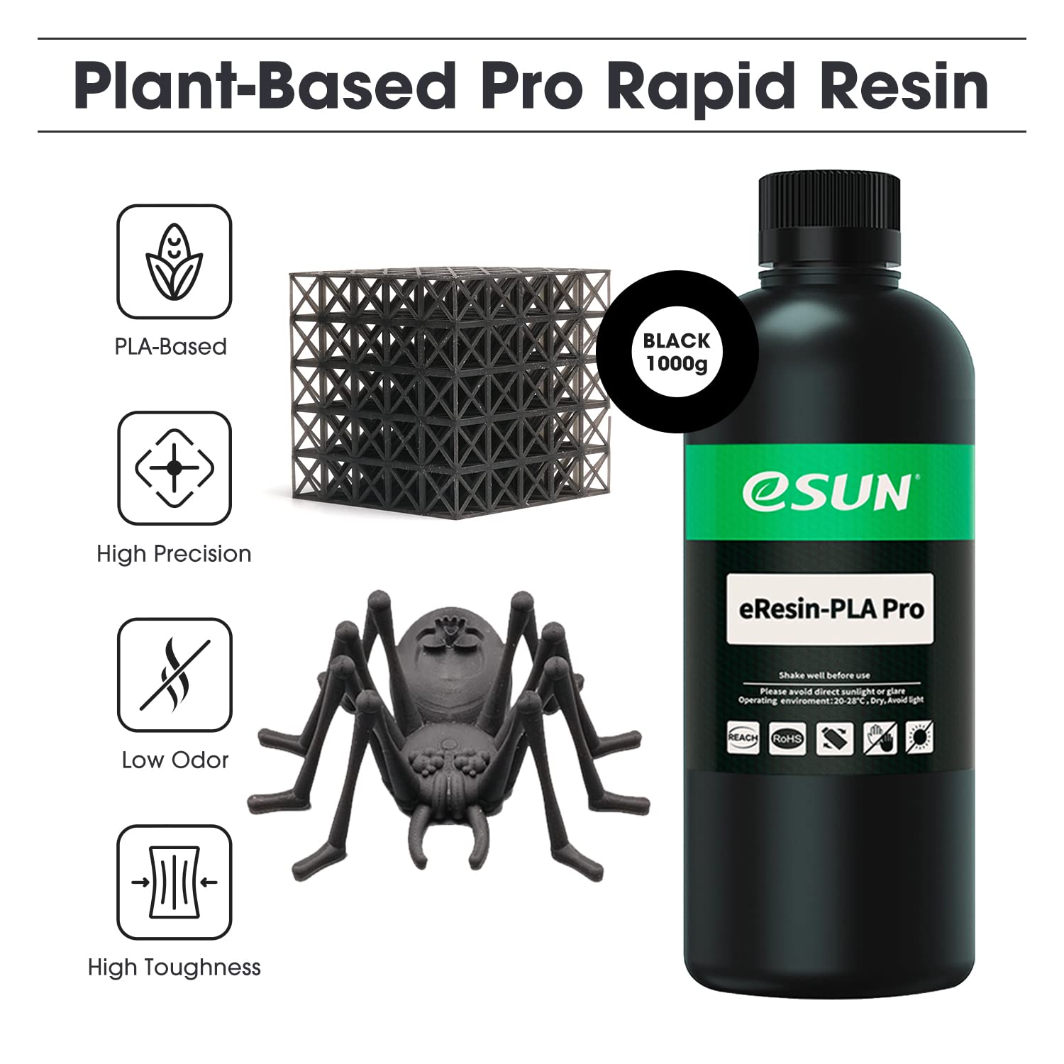 esun-r-sine-plant-based-pro-1000g-noir-pour-imprimante-3d-r-sine-405nm image 2