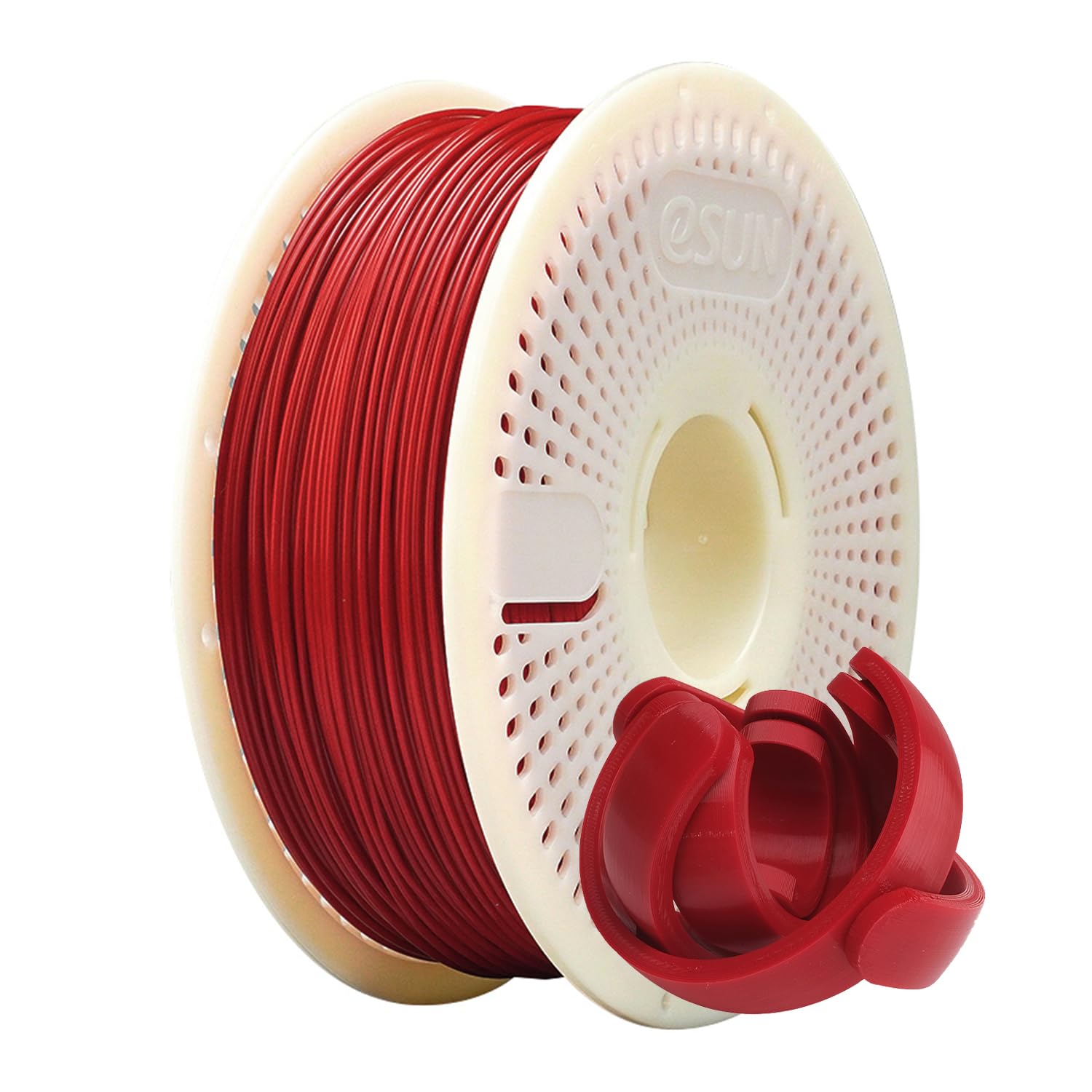 esun-pla-refill-1kg-espool-rouge-fonc image 1