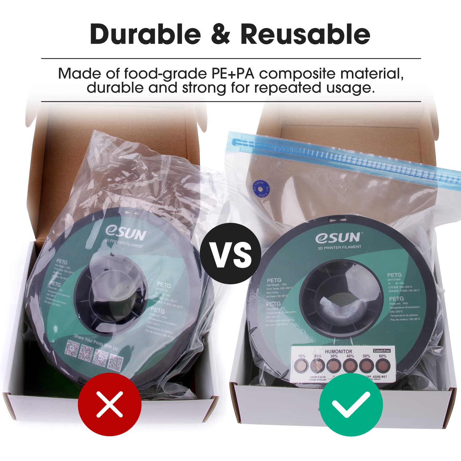 esun-kit-de-stockage-sous-vide-10-sacs-pompe-et-d-shydratants-filament-3d image 7