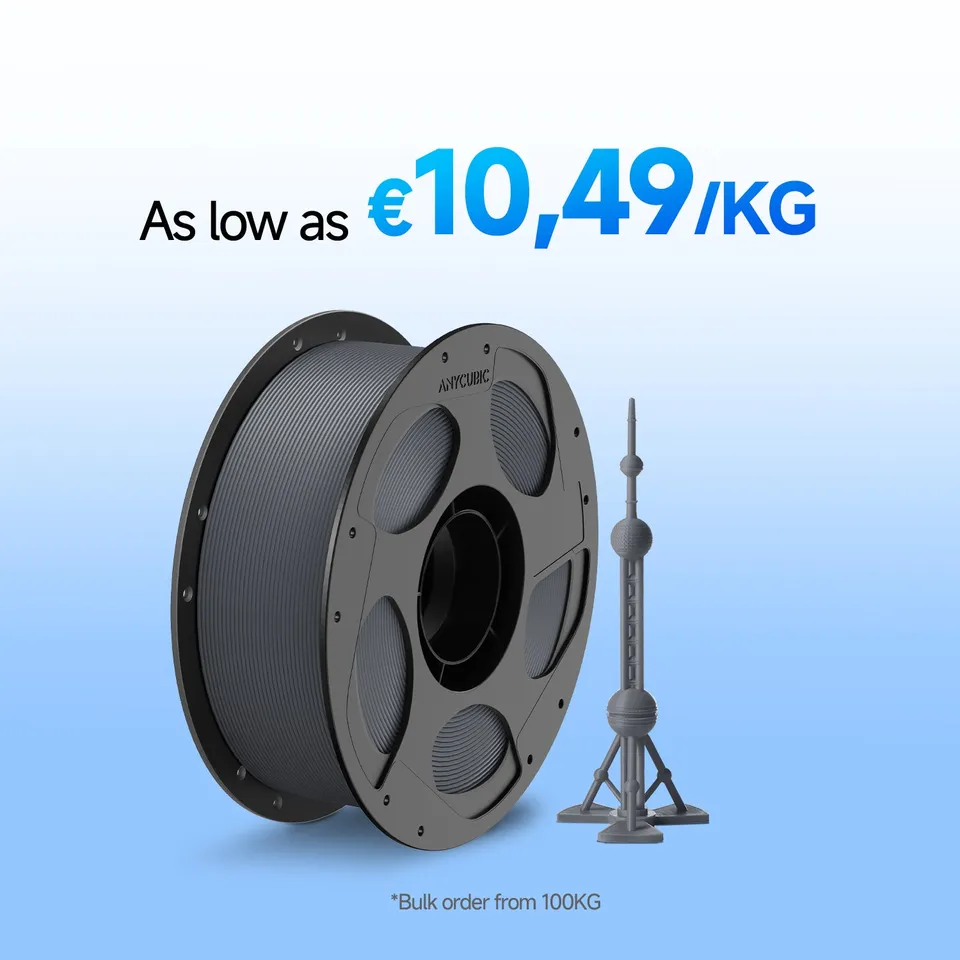 anycubic-pla-filament-10-100kg-deals-lot-bobines-multi-couleurs image 1