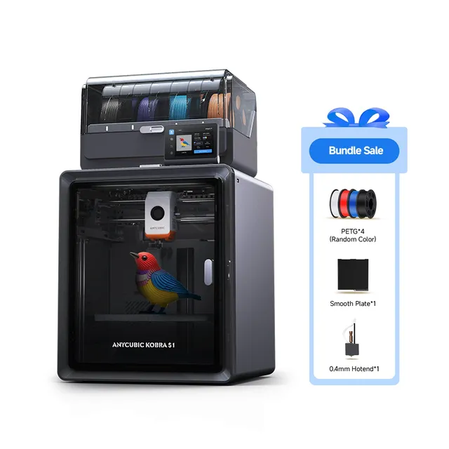 anycubic-kobra-s1-combo-haute-vitesse-bundle-4-couleurs image 1