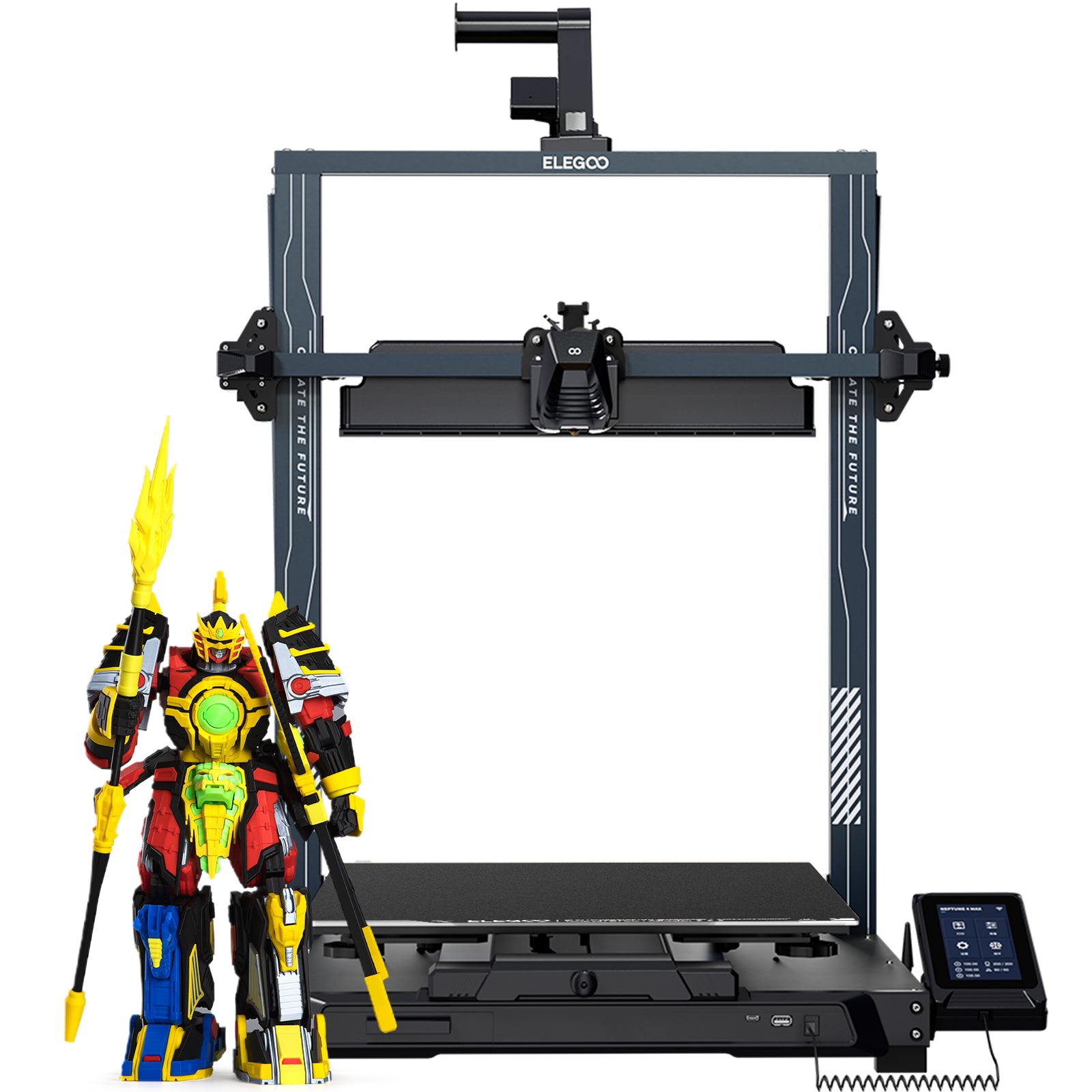 elegoo-neptune-4-max-imprimante-3d-fdm-grand-format-500-mm-s-klipper image 1