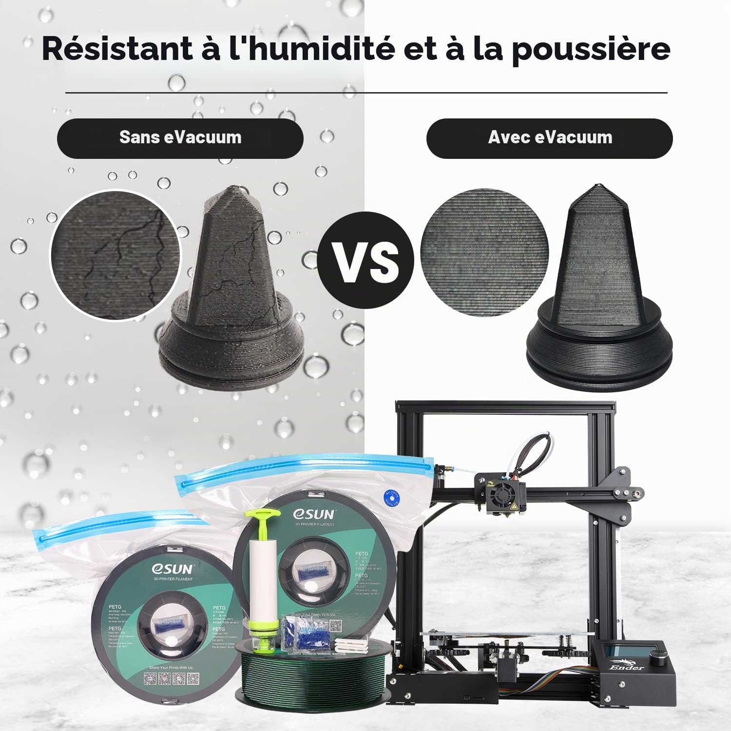 esun-kit-vide-10-sacs-stockage-filament-3d-avec-pompe-et-dessiccants image 2
