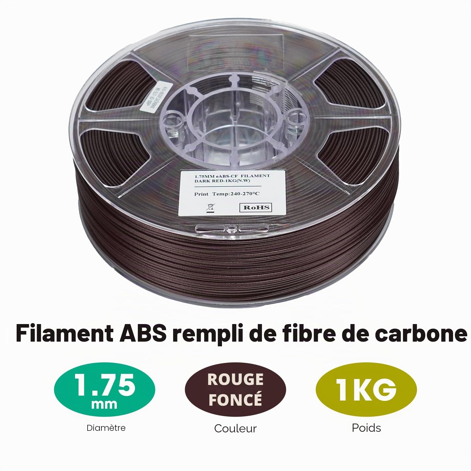 esun-eabs-cf-1-75-mm-1-kg-filament-abs-charg-fibre-de-carbone-rouge-fonc image 2