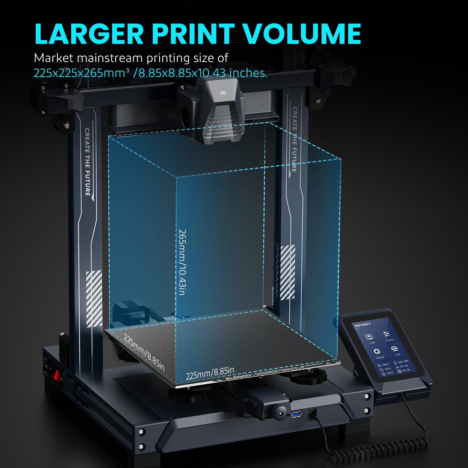 elegoo-neptune-4-imprimante-3d-fdm-500-mm-s-nivellement-121-points-225x225x265-m image 7