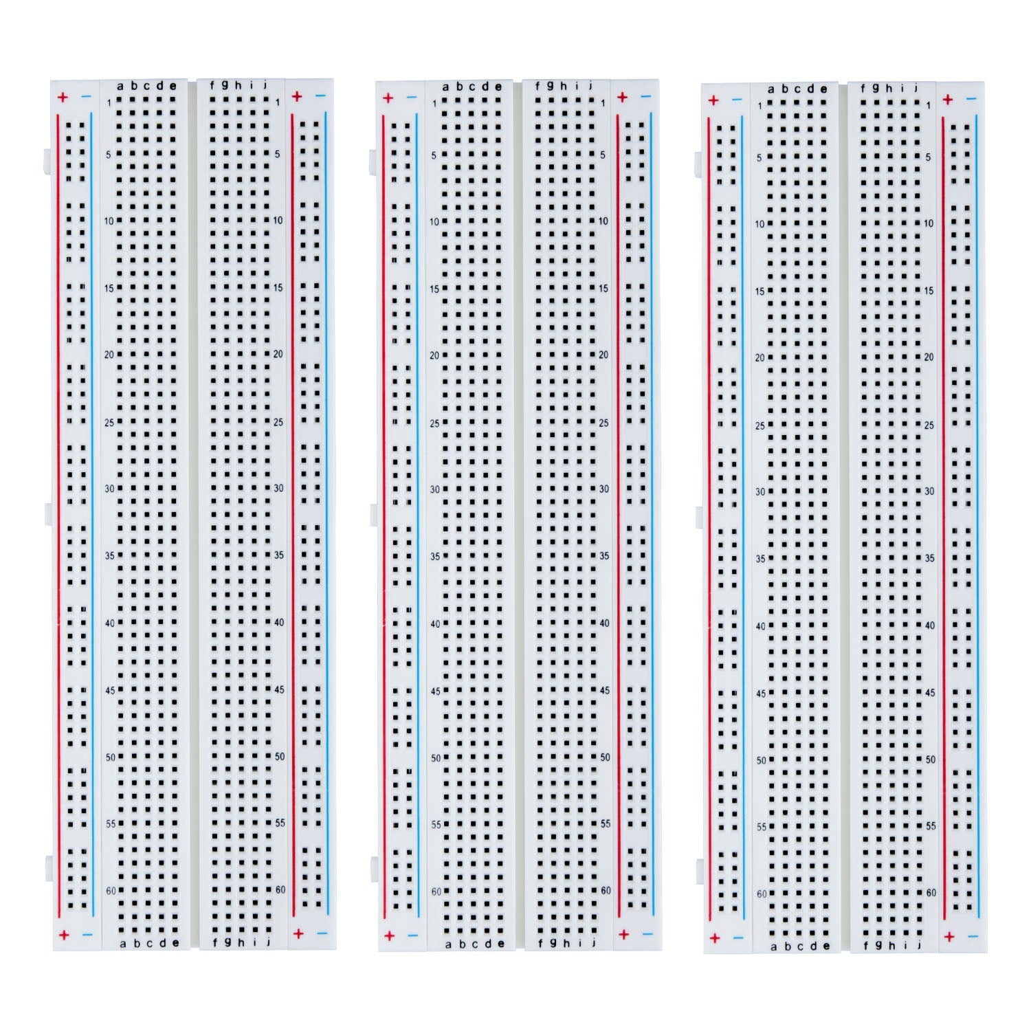 elegoo-kit-3x-breadboard-830-points-sans-soudure-pour-arduino image 1