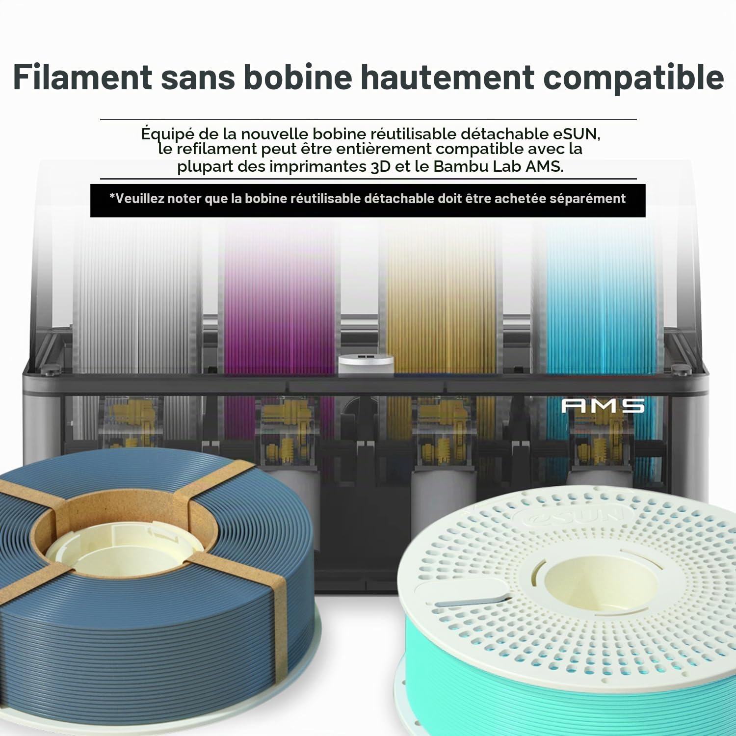 esun-pla-matte-refill-filament-1-75mm-1kg-gris-fonc-recharge-sans-bobine image 4
