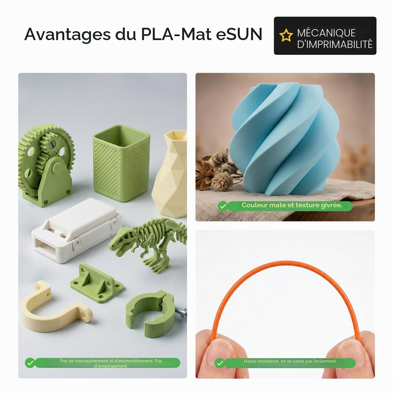 esun-pla-mat-filament-1-75mm-2x1kg-rouge-fonc image 2