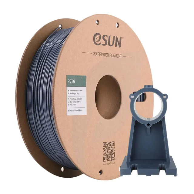 esun-petg-1-75mm-1kg-filament-gris-solide-pour-imprimante-3d image 1