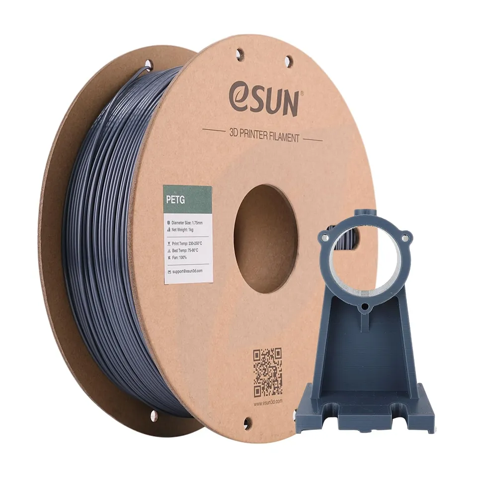 esun-petg-1-75mm-1kg-filament-gris-solide-pour-imprimante-3d image 1
