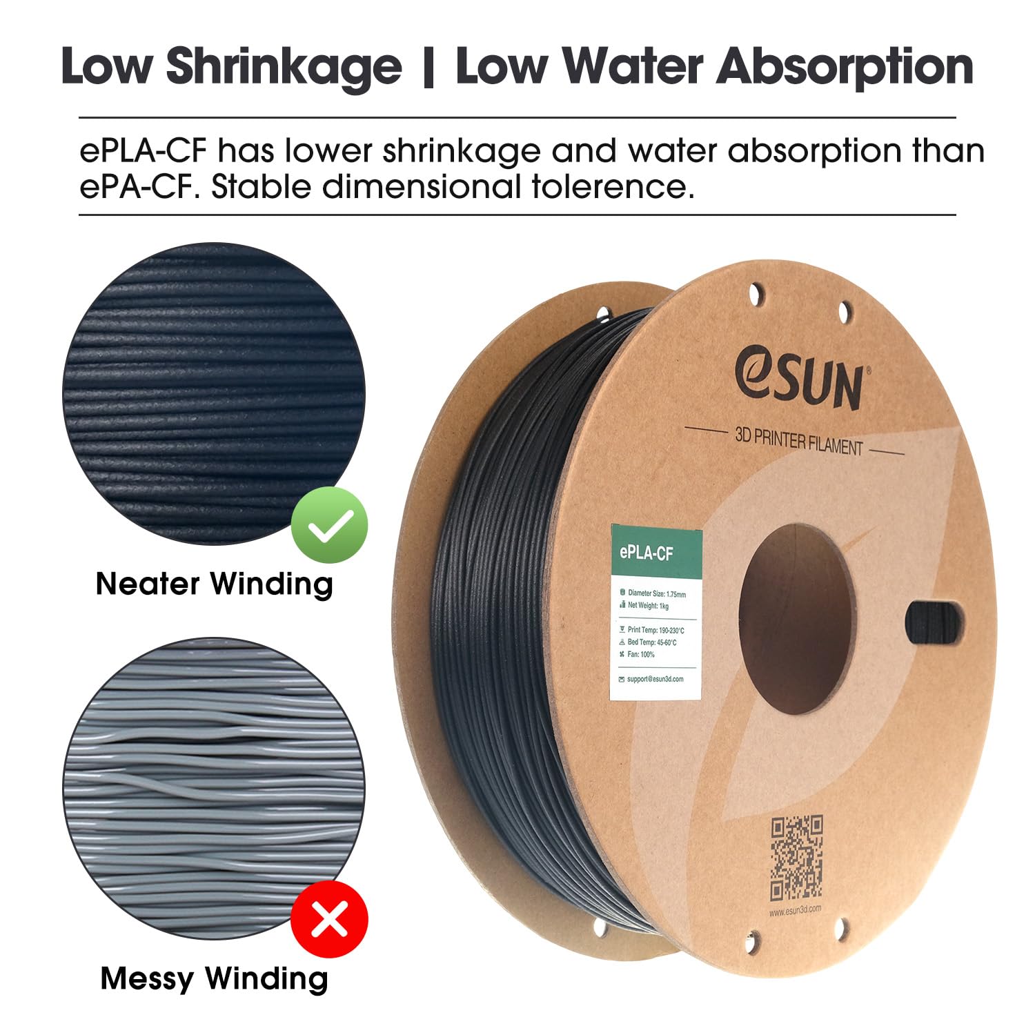 esun-epla-cf-filament-pla-fibre-de-carbone-1-75-mm-1-kg-noir image 3