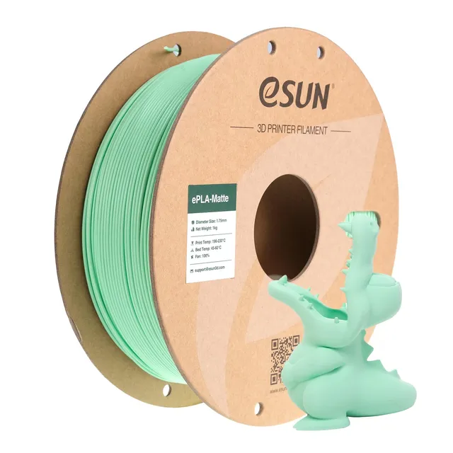 esun-pla-mat-filament-1-75-mm-1-kg-vert-menthe-mat image 1