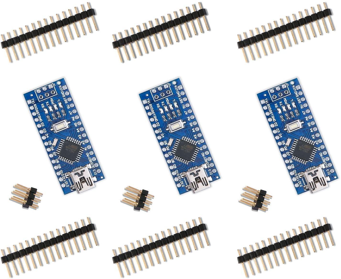 elegoo-carte-nano-v3-0-atmega328p-ch340-lot-de-3-cartes-compatibles-breadboard image 1