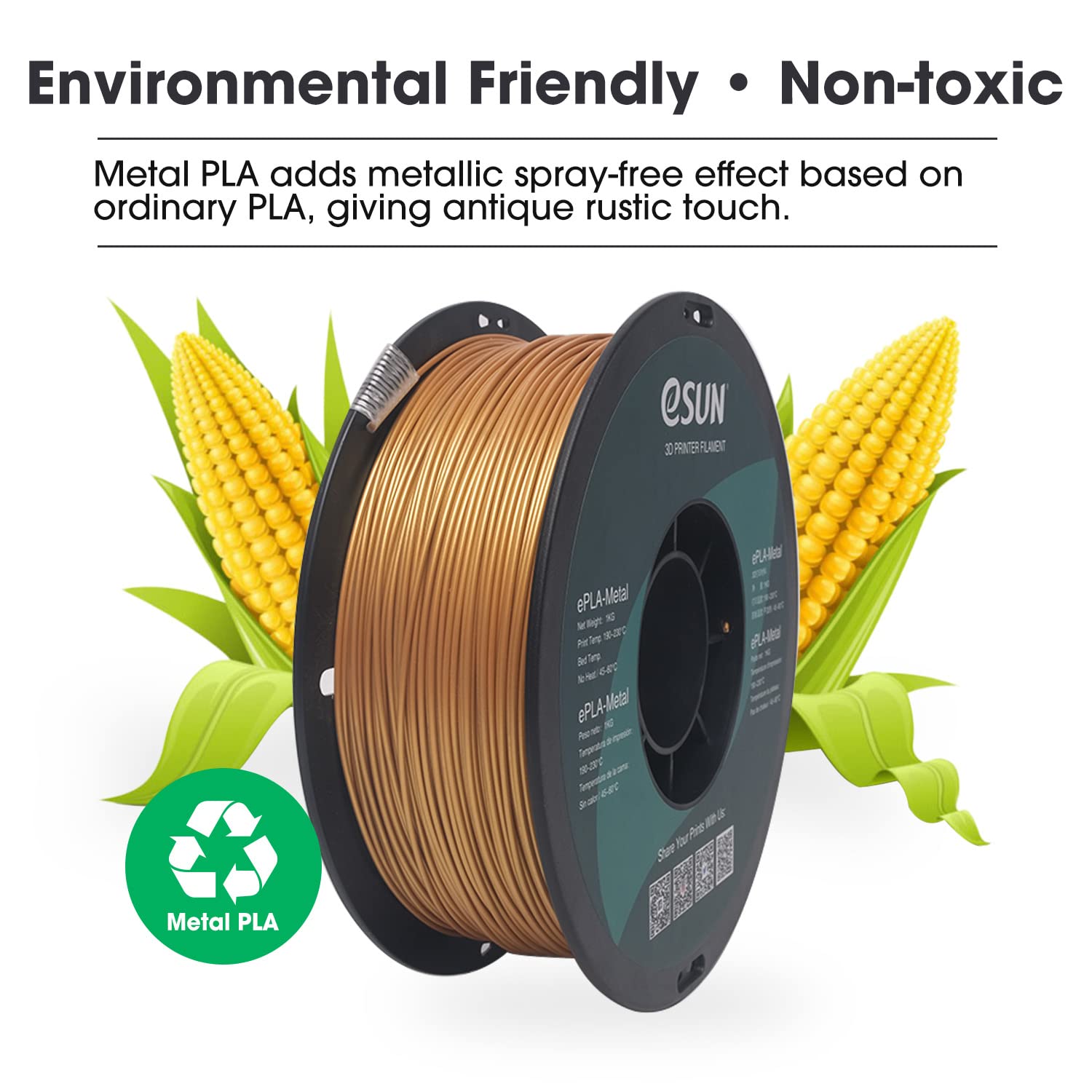 esun-pla-m-tal-1-75-mm-1-kg-filament-3d-or-effet-m-tallique image 5