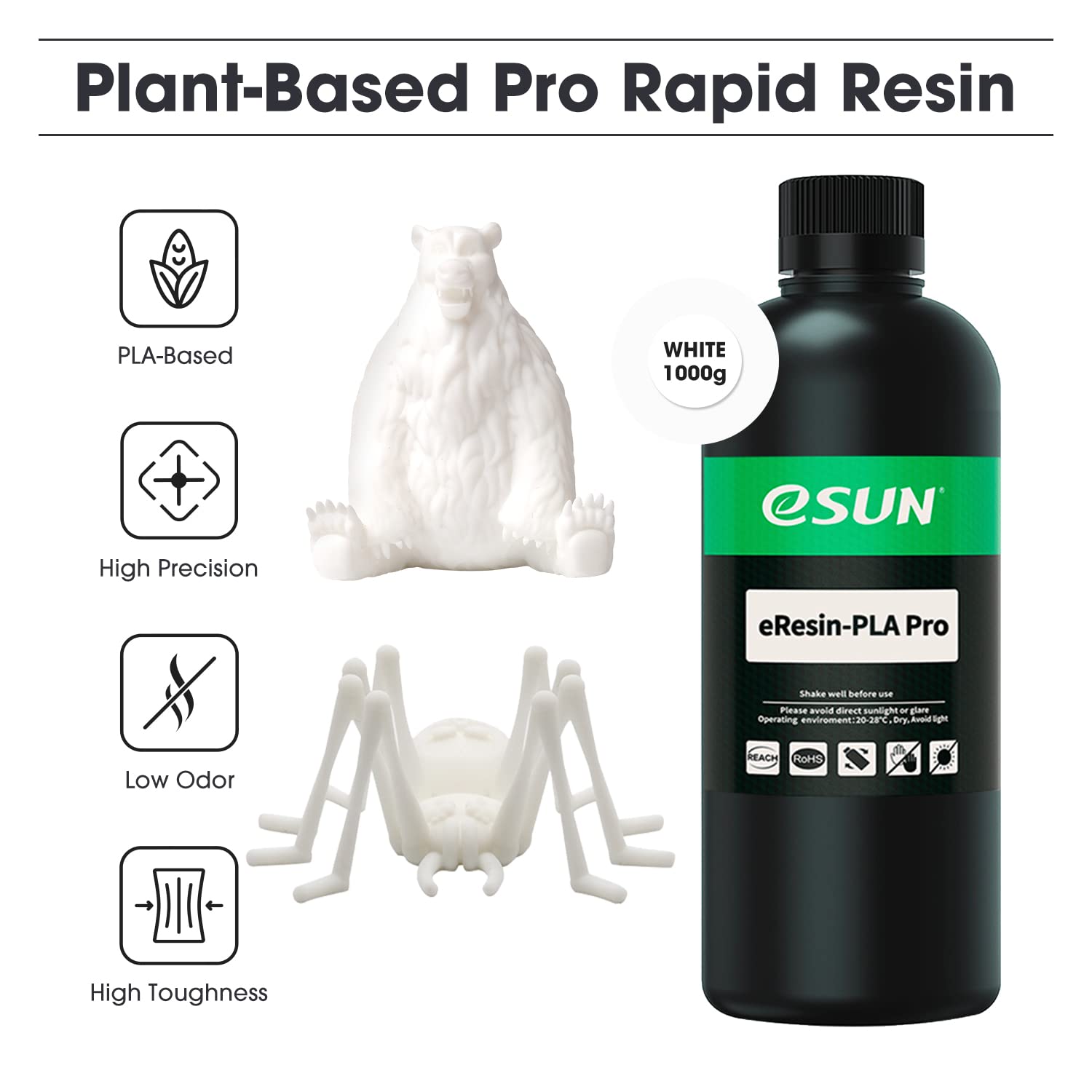 esun-r-sine-plant-based-pro-1000g-blanc-pour-imprimante-3d-r-sine-405nm image 2
