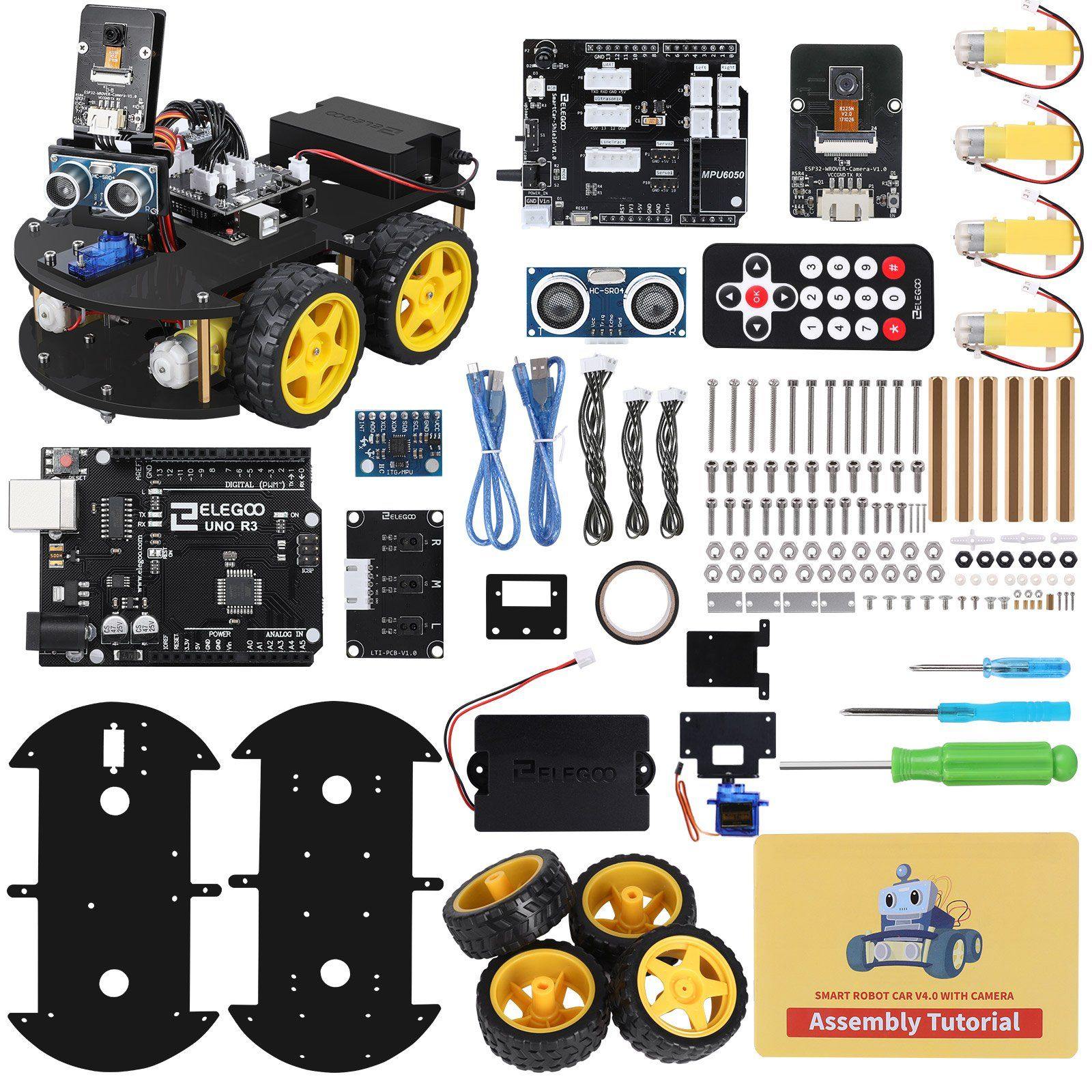 elegoo-smart-robot-car-kit-v4-0-avec-cam-ra-kit-robot-arduino-ducatif image 2