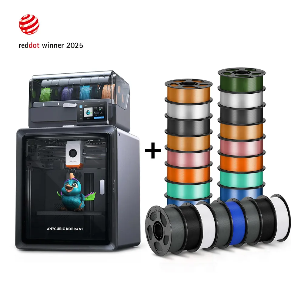 anycubic-kobra-s1-combo-24-bobines-de-filament-pack-imprimante-3d-fdm image 1