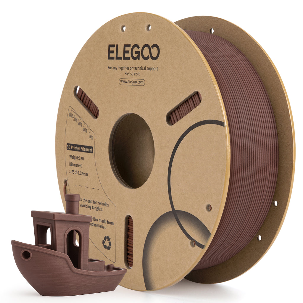 elegoo-pla-wood-filament-pla-effet-bois-finition-mate-naturelle image 3