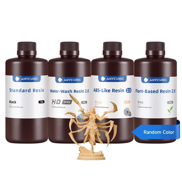 anycubic-beginner-resin-bundle-lot-de-4-r-sines-1kg-standard-abs-like-2-0-water- image 1