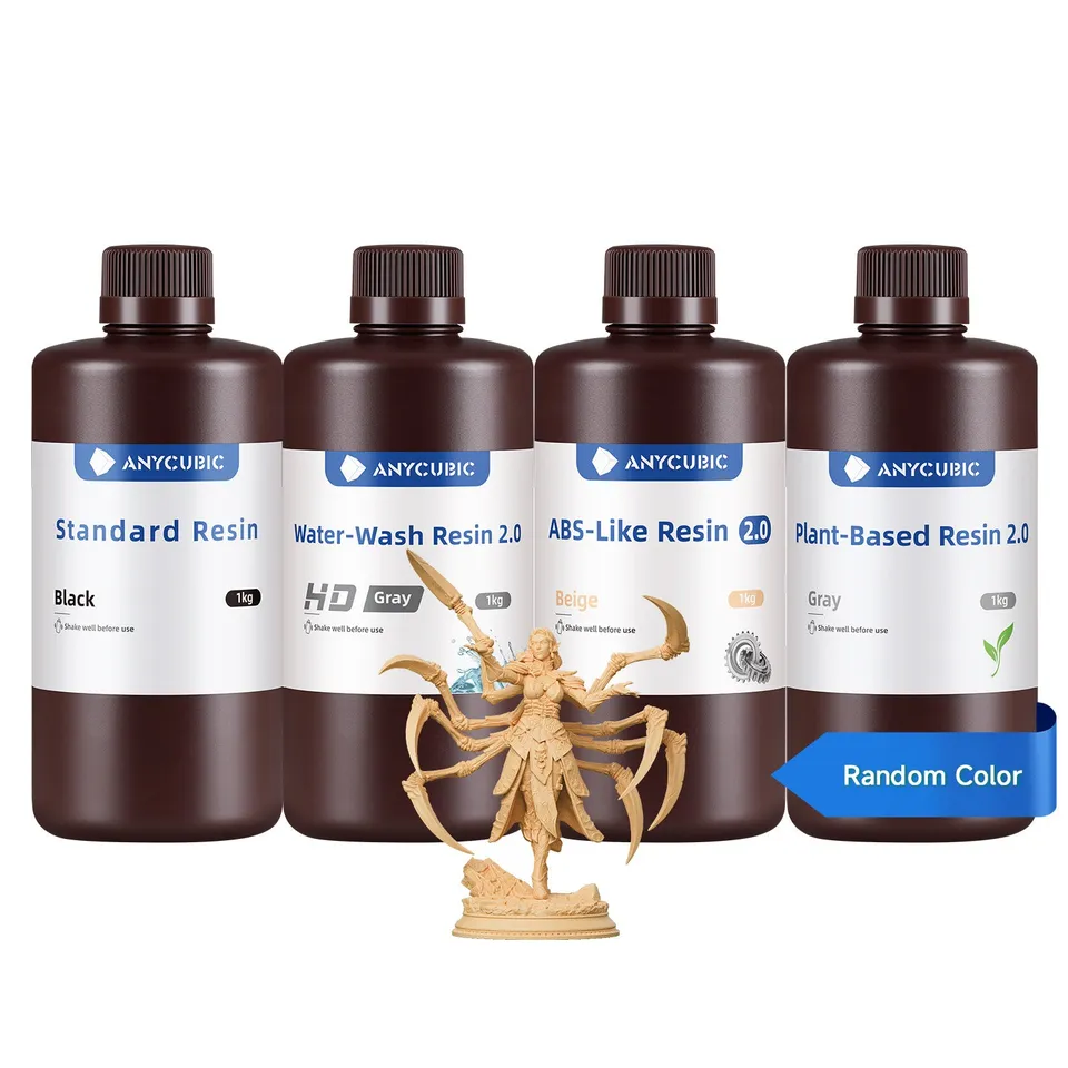 anycubic-beginner-resin-bundle-lot-de-4-r-sines-1kg-standard-abs-like-2-0-water- image 1