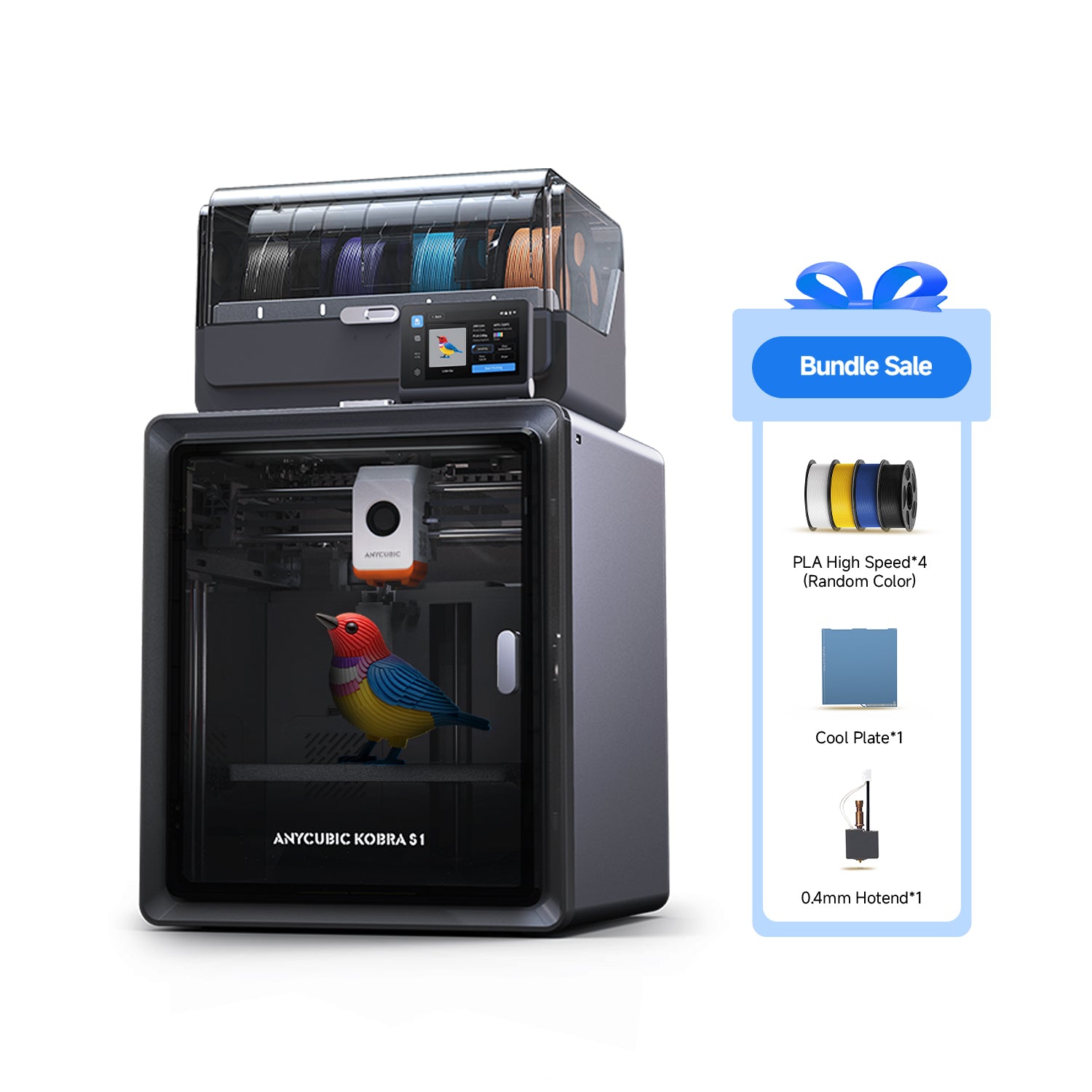 anycubic-kobra-s1-combo-haute-vitesse-bundle-4-couleurs image 2