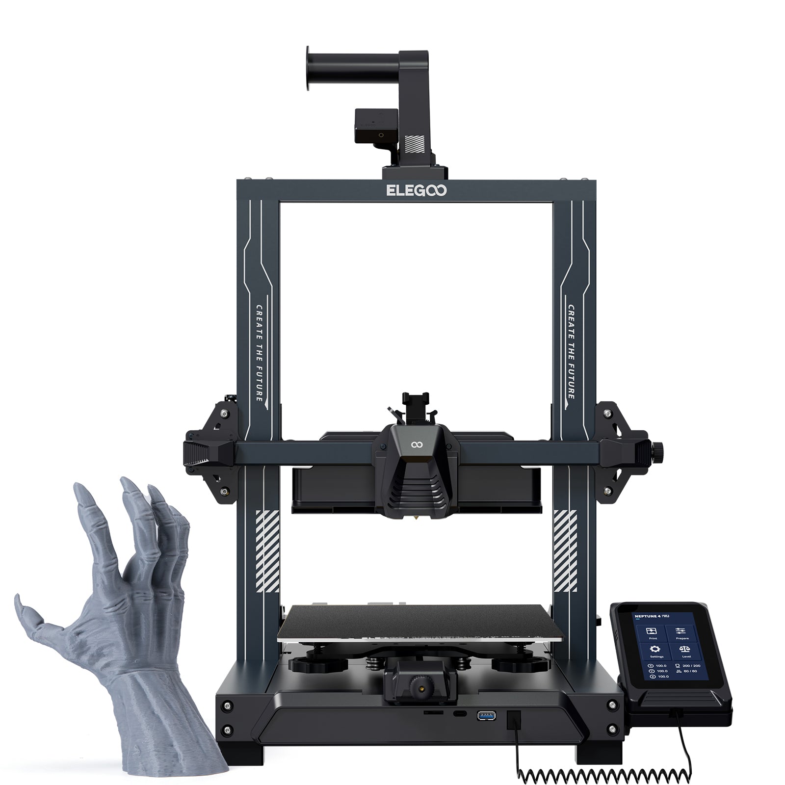 elegoo-neptune-4-pro-imprimante-3d-fdm-500-mm-s-klipper-225x225x265-mm image 1
