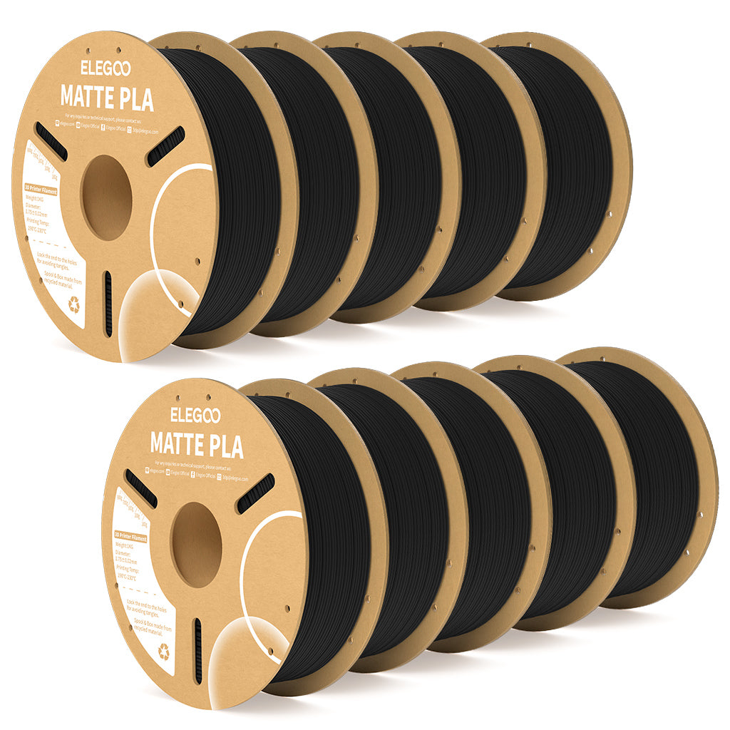 elegoo-pla-matte-1-75-mm-10-kg-lot-filament-mat-multi-bobines image 1