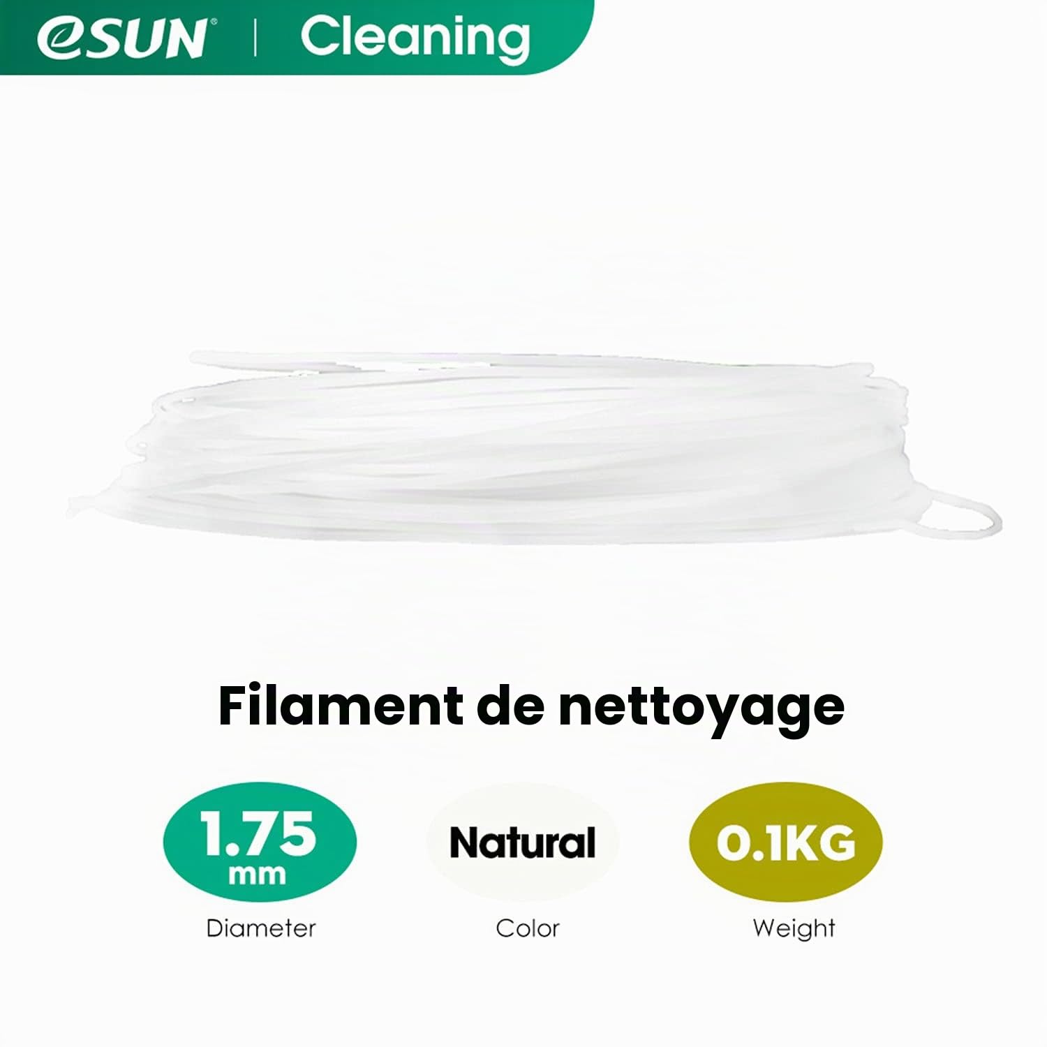 esun-filament-de-nettoyage-1-75-mm-100-g-naturel image 2