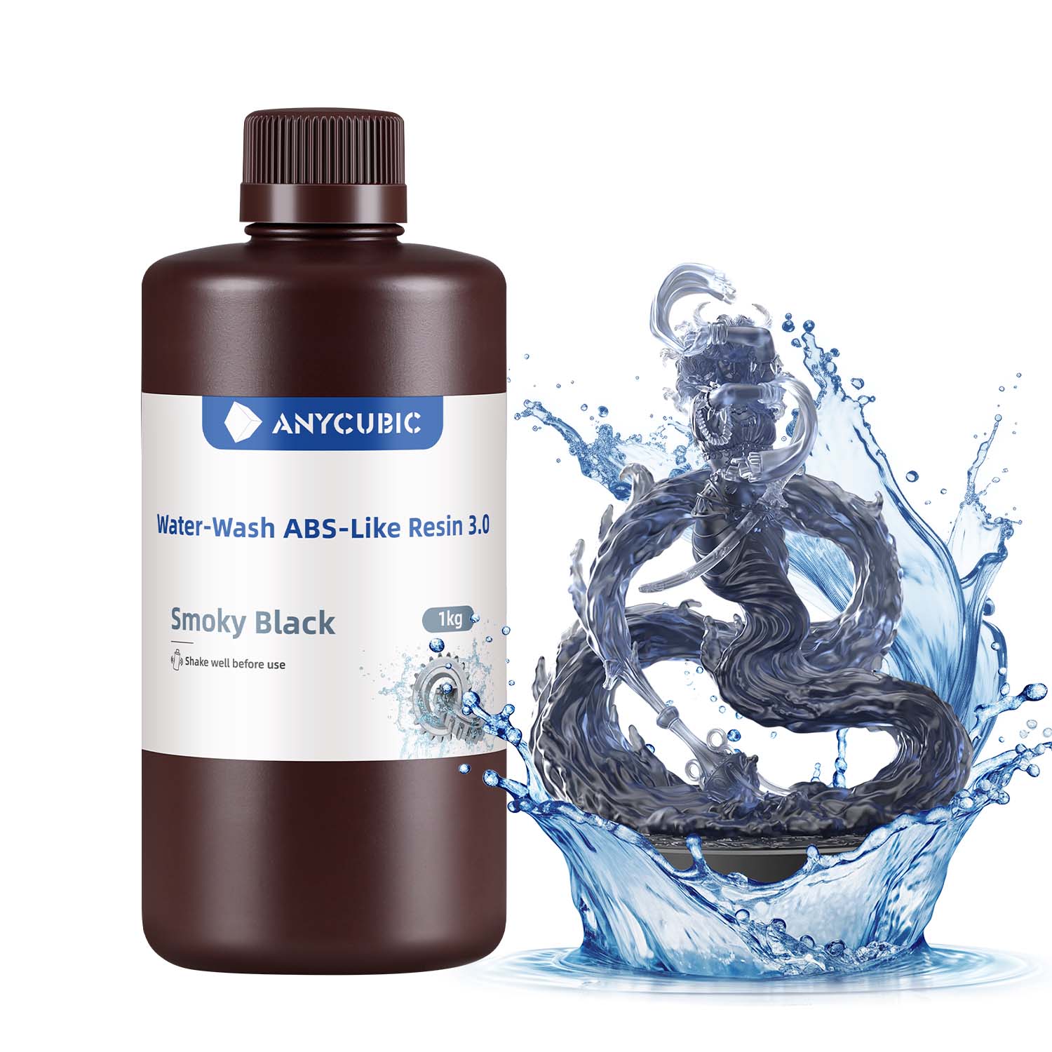 anycubic-water-wash-abs-like-resin-3-0-lot-10-100kg-noir-gris-transparent image 8