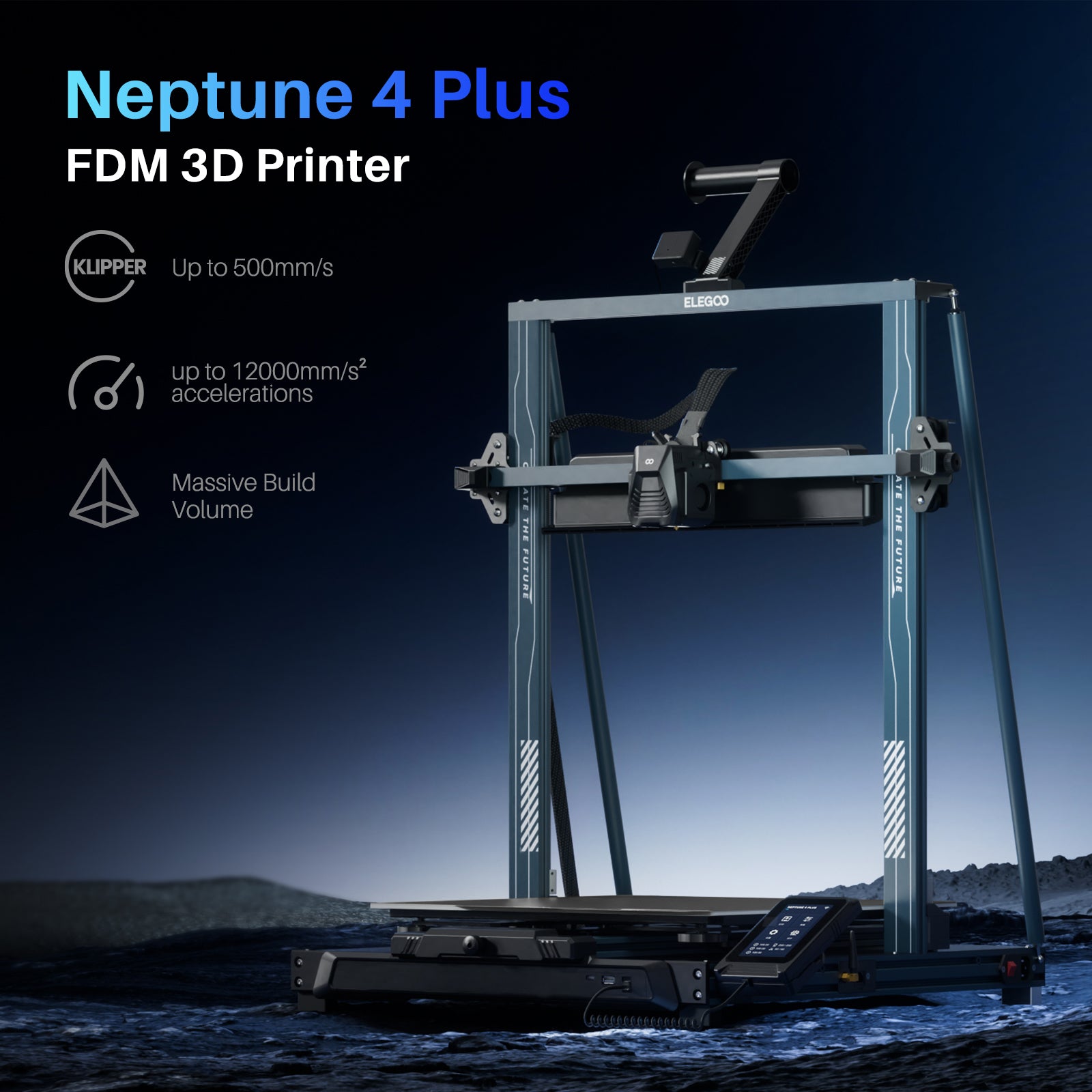 elegoo-neptune-4-plus-imprimante-3d-fdm-500-mm-s-grand-format image 4