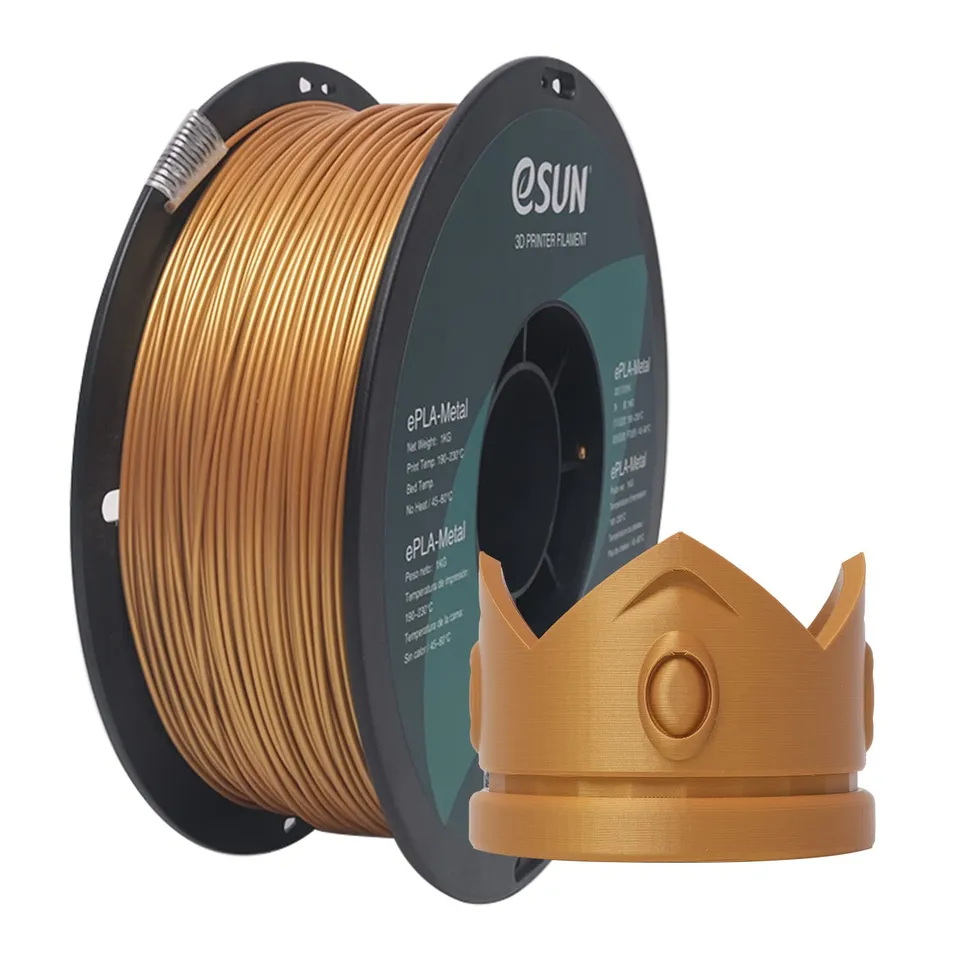 esun-pla-m-tal-1-75-mm-1-kg-filament-3d-or-effet-m-tallique image 1