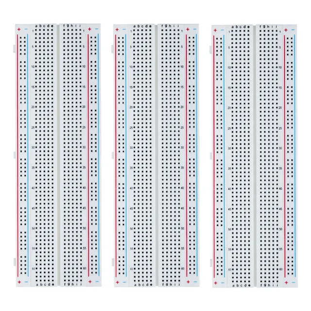 elegoo-kit-3x-breadboard-830-points-sans-soudure-pour-arduino image 1