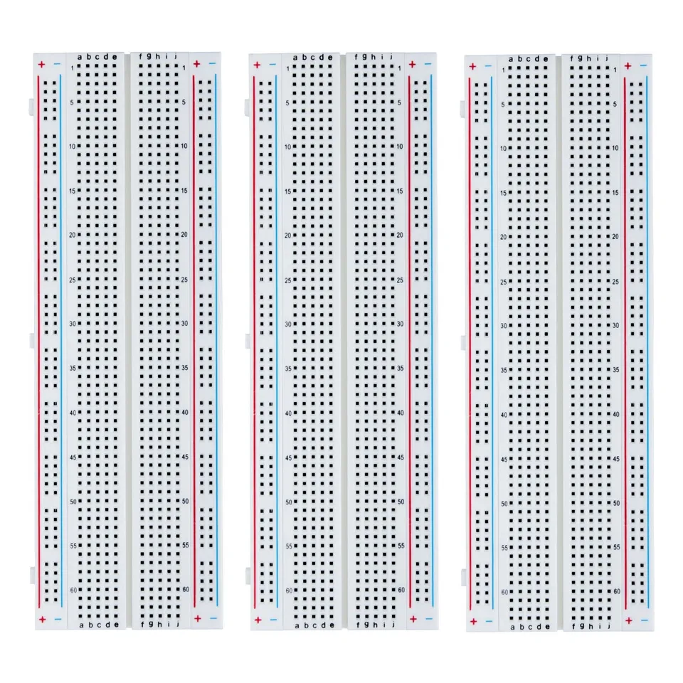 elegoo-kit-3x-breadboard-830-points-sans-soudure-pour-arduino image 1