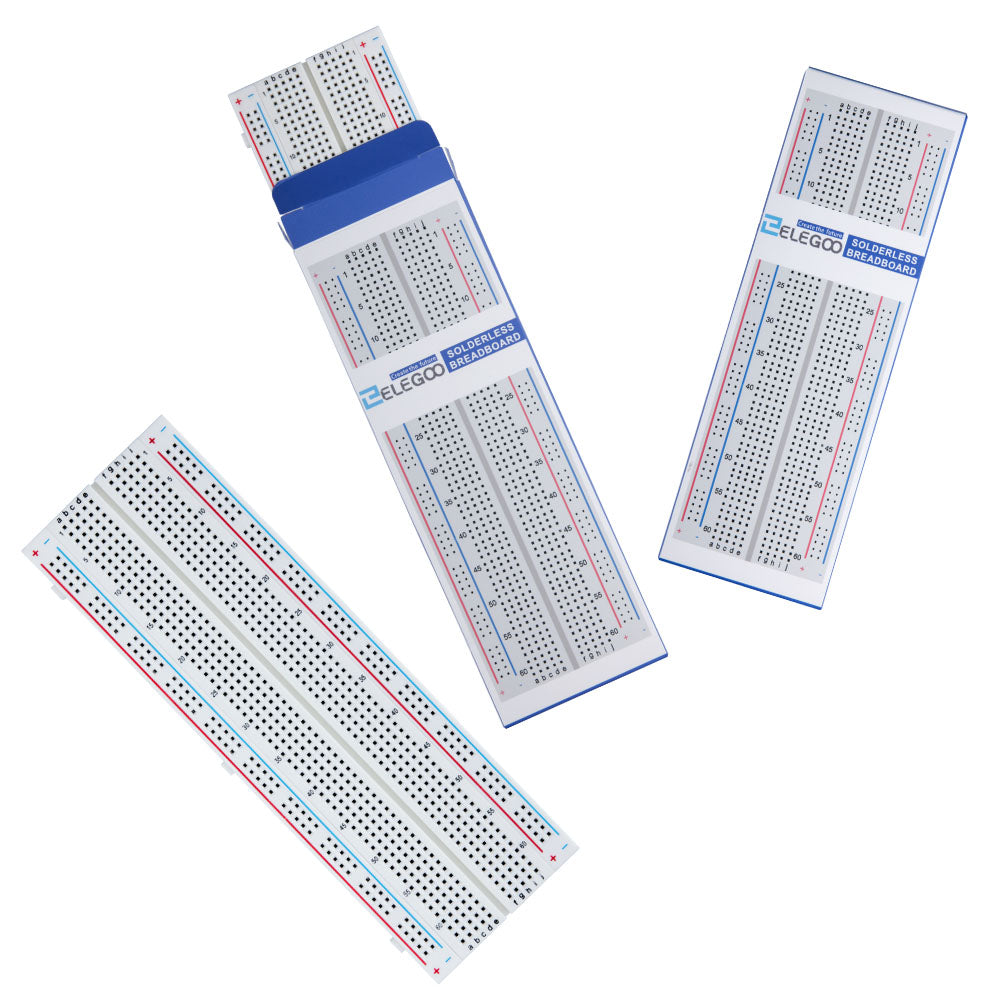 elegoo-kit-3x-breadboard-830-points-sans-soudure-pour-arduino image 2