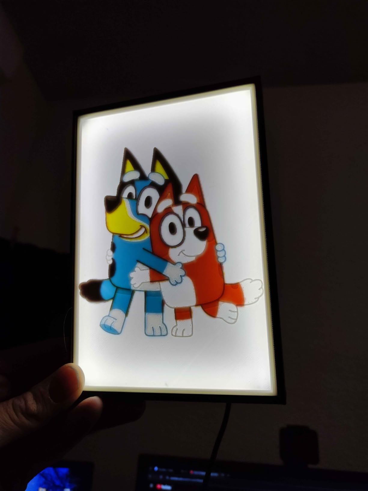 Lithophane couleur bluffante