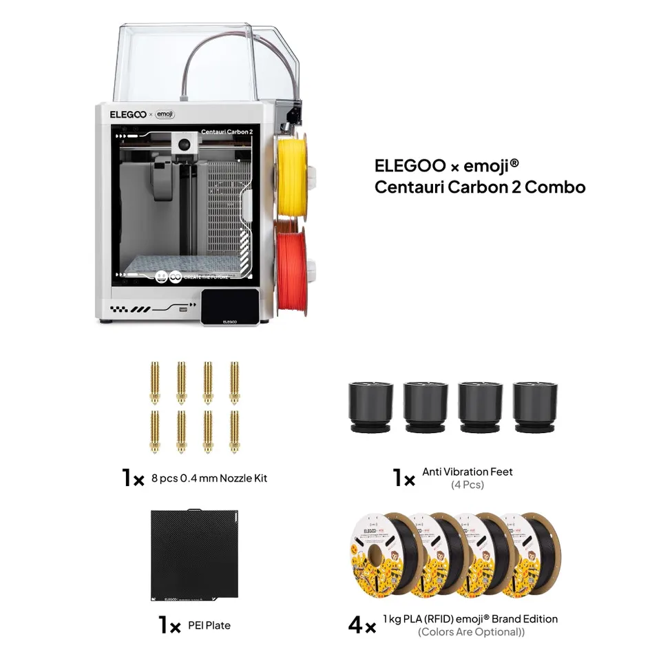 elegoo-x-emoji-centauri-carbon-2-combo-pack-impression-3d-multicolore image 1